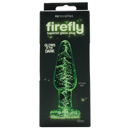 Firefly Medium Glow in the Dark Tapered Glass Plug