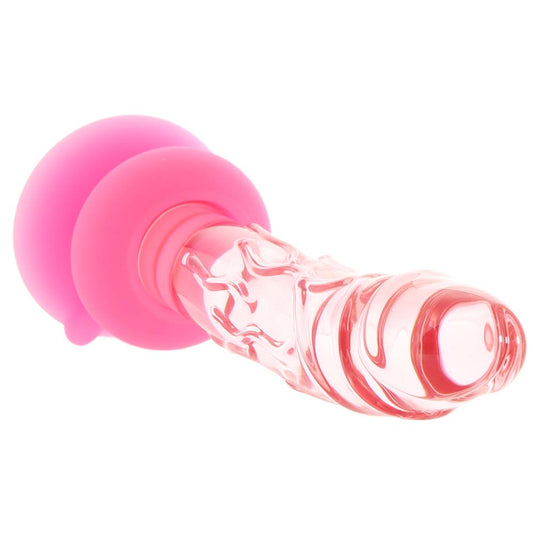 Icicles No. 86 Glass Dildo in Pink